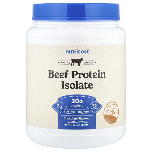 Nutricost, Beef Protein Isolate, Rindfleisch-Proteinisolat, Schokolade, 907 g (2 lb.)