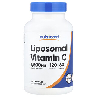 Nutricost, Vitamine C liposomale, 120 capsules (750 mg par capsule)