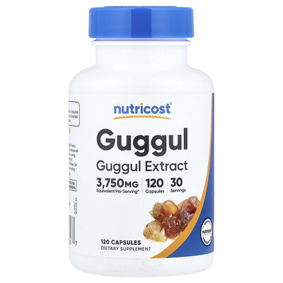 Nutricost, Extracto de guggul, 120 cápsulas (93,75 mg por cápsula)