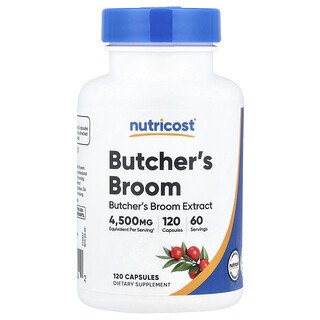 Nutricost, Řeznický koště, 120 kapslí (150 mg na kapsli)
