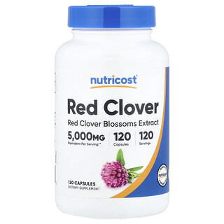 Nutricost, Trébol rojo, 120 cápsulas (200 mg por cápsula)
