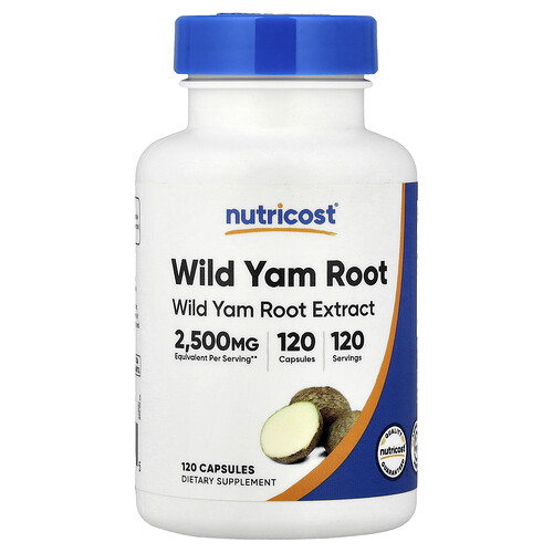 Nutricost, Wild Yam Root, 120 Capsules (125 mg per Capsule)