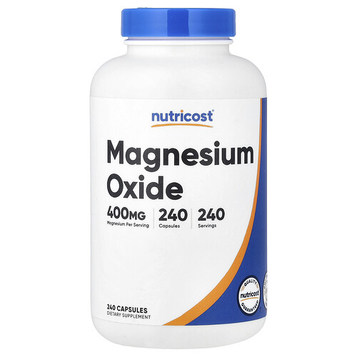 Nutricost, Óxido de magnesio, 400 mg, 240 cápsulas