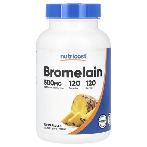 Nutricost, Bromelain, 500 mg, 120 Kapseln
