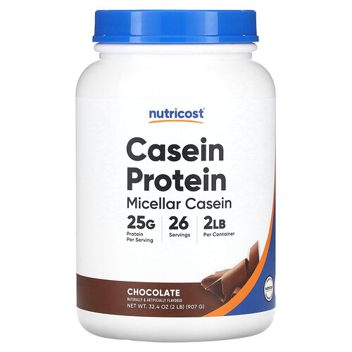 Nutricost Casein Protein, Chocolate, 2 lb (907 g)