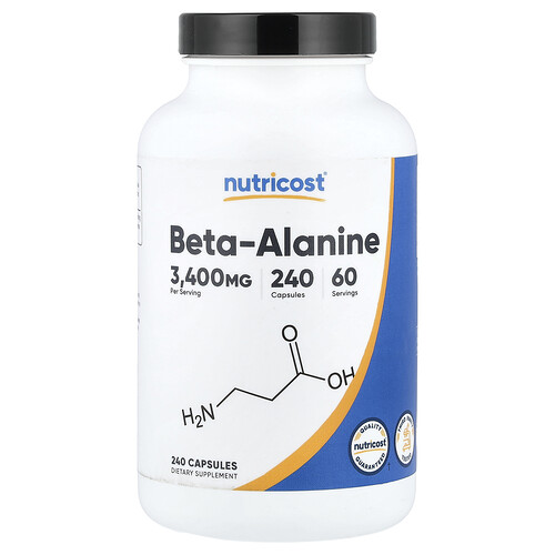 Nutricost бета-аланин 240 капсул (850 мг в 1 капсуле)