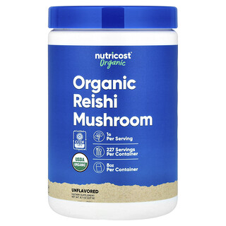 Nutricost, Organic Reishi Mushroom, Unflavoured, 8.1 oz (227 g)