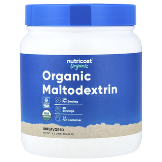 Nutricost, Organic Maltodextrin, Unflavored, 1 lb (454 g)