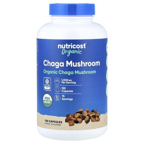 Nutricost Гриб чага 150 капсул (500 мг на капсулу)