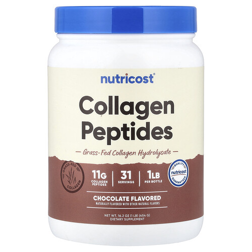 Nutricost Collagen Peptides, Chocolate, 16.2 oz (454 g)