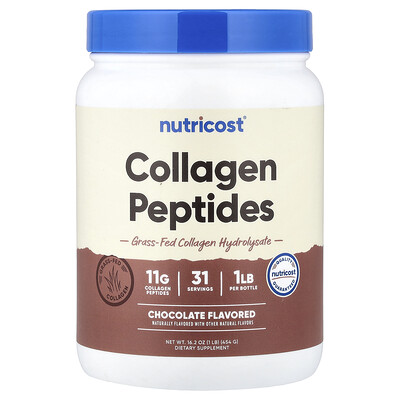 Product Image for Nutricost, Collagen Peptides, Chocolate, 1 lb (454 g)