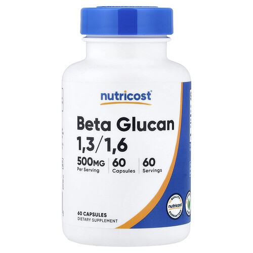 Nutricost Beta Glucan 1,3/1,6, 500 mg, 60 Capsules