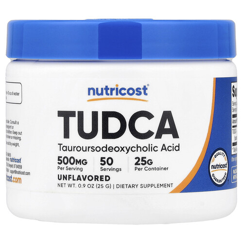 Nutricost, TUDCA, Unflavored, 0.9 oz (25 g)