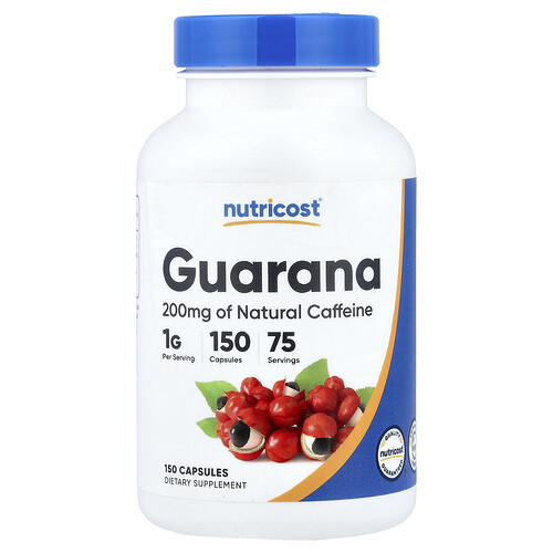 Nutricost, Guarana, 1,000 mg, 150 Capsules (500 mg per Capsule)