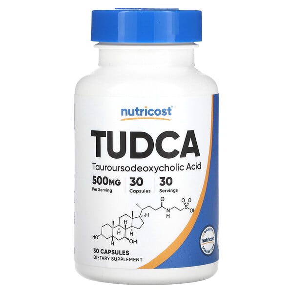 Nutricost, TUDCA, 500 mg, 30 Capsules
