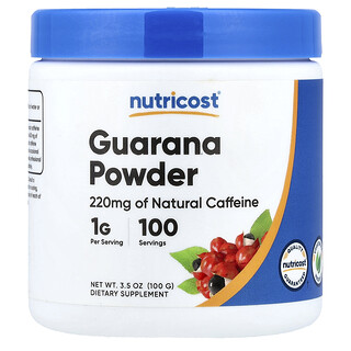 Nutricost, 瓜拉纳粉，3.5 盎司（100 克）