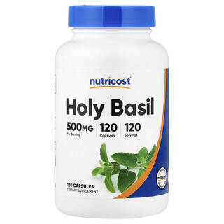 Nutricost, Hellig basilikum, 500 mg, 120 kapsler