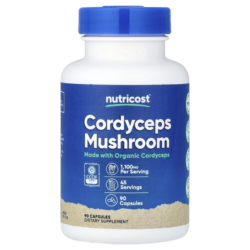 Nutricost Cordyceps Mushroom, 90 Capsules (550 mg per Capsule)