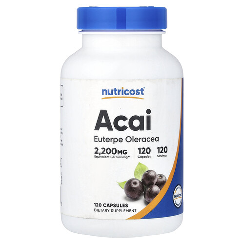 Nutricost, Acai, 2,200 mg, 120 Capsules