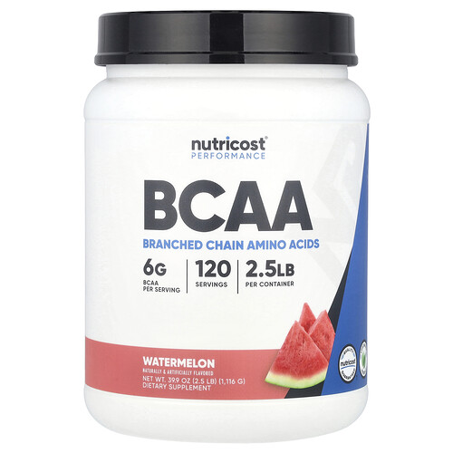 Nutricost Performance, BCAA, Watermelon, 2.5 lb (1,116 g)