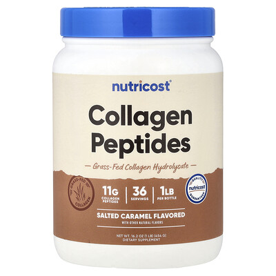 Nutricost, Hidrolizado de colágeno, Caramelo salado, 454 g (16,2 oz)