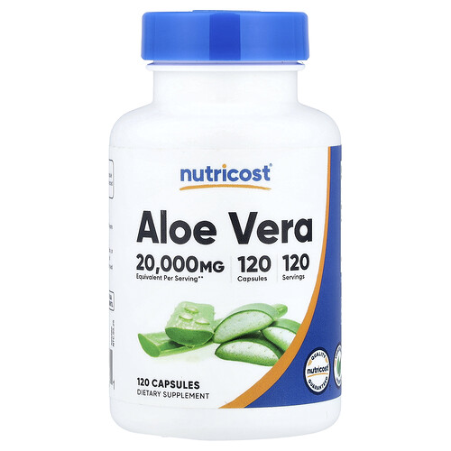 Nutricost Aloe Vera, 120 Capsules (100 mg per Capsule)