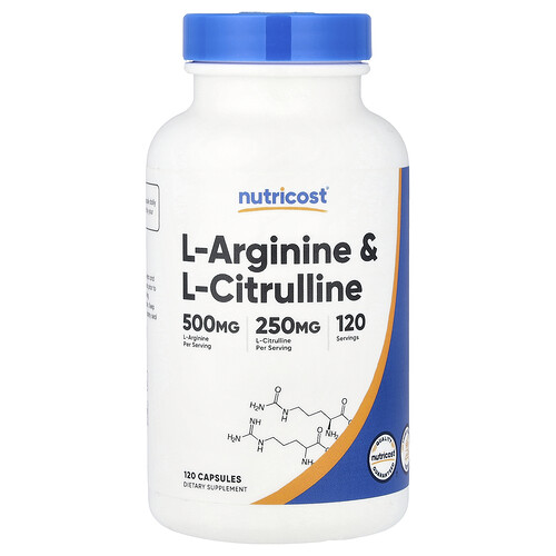 Nutricost L-Arginine & L-Citrulline, 120 Capsules
