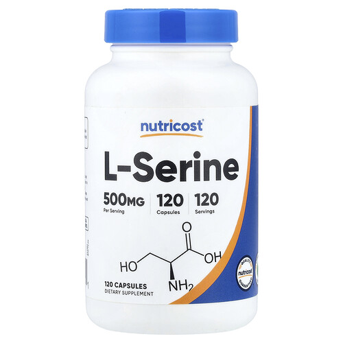 Nutricost, L-Serine, 500 mg, 120 Capsules