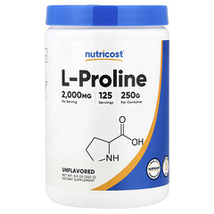 L-пролін, без ароматизаторів, 250 г (8,9 унції)