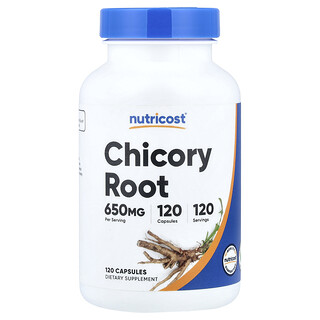 Nutricost, Chicory Root, 650 mg, 120 Capsules