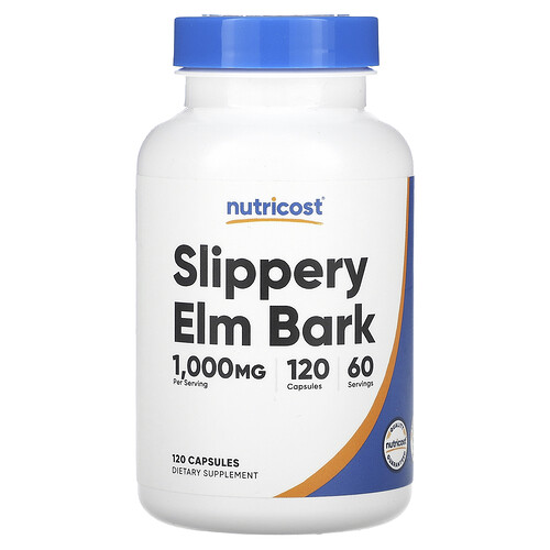 Nutricost Slippery Elm Bark, 120 Capsules (500 mg per Capsule)
