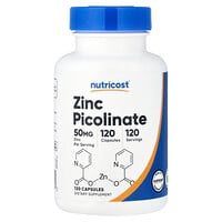 Nutricost, Zinc Picolinate, 50 mg, 120 Capsules