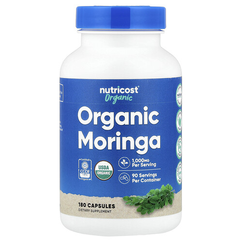 Nutricost, Moringa, 180 Capsules (500 mg per Capsule)