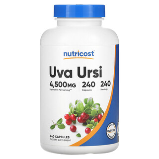 Nutricost, Uva Ursi, 4.500 mg, 240 Kapsul