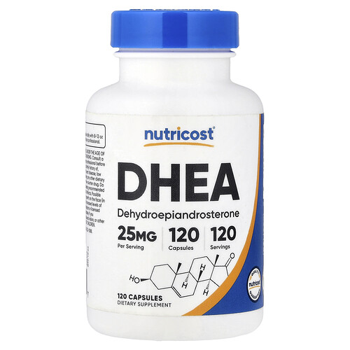 Nutricost, DHEA, 25 mg, 120 Capsules