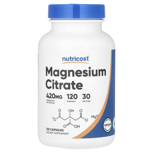 Nutricost Цитрат магния 120 капсул (105 мг на капсулу)