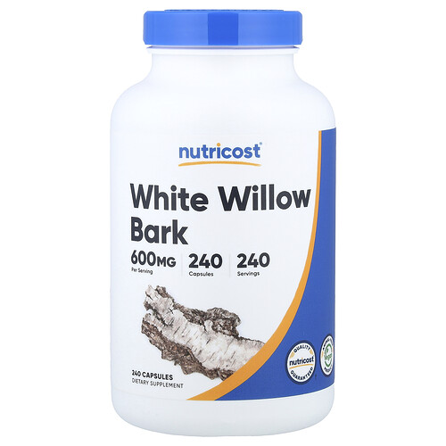 Nutricost White Willow Bark, 600 mg, 240 Capsules