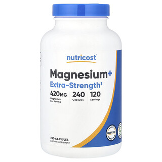Nutricost, 镁+，240 粒胶囊（每粒胶囊 210 毫克）