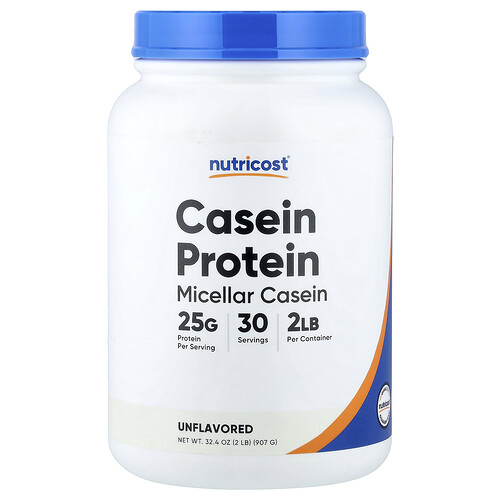 Nutricost Casein Protein, Unflavored, 2 lb (907 g)