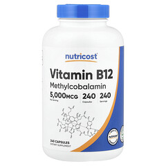 Вітамін B12, 5000 мкг, 240 капсул