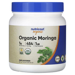 Nutricost, 有機辣木，原味，16 盎司（454 克）