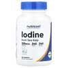 Nutricost, Jod, 325 mcg, 240 Tabletten