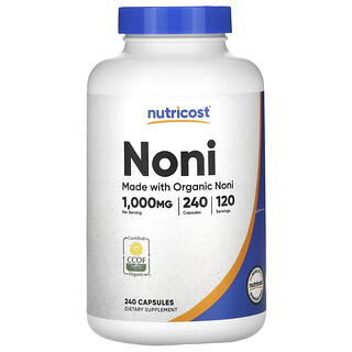 Nutricost, Noni, 1,000 mg, 240 Capsules (500 mg per Capsule)