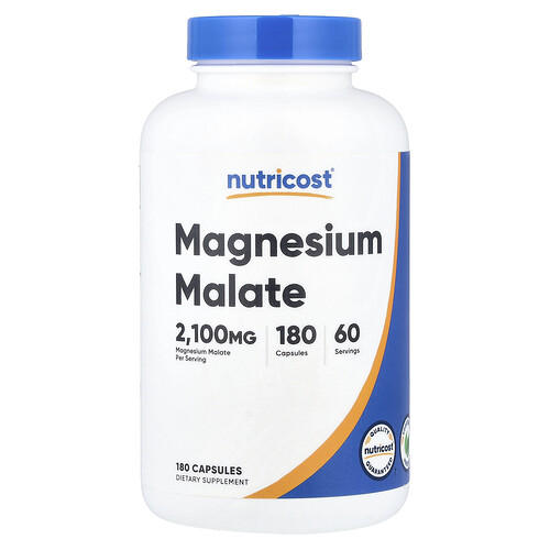 Nutricost малат магния 180 капсул (700 мг в 1 капсуле)