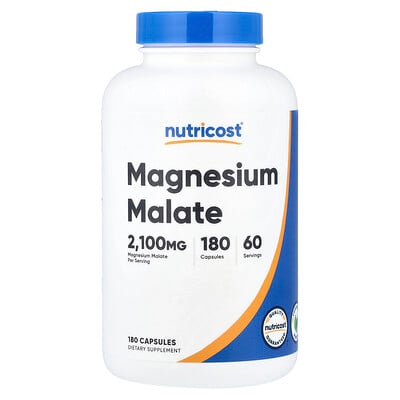Product Image for Nutricost, Magnesium Malate, 180 Capsules (700 mg per Capsule)