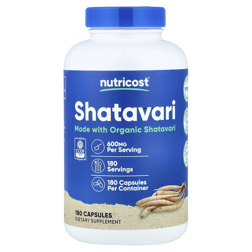 Nutricost шатавари 600 мг 180 капсул