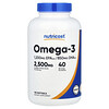 Omega-3,2500 毫克,120 粒軟膠囊(每粒軟膠囊 833 毫克)
