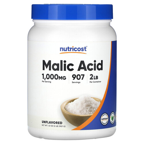 Nutricost Malic Acid, Unflavored, 32 oz (907 g)