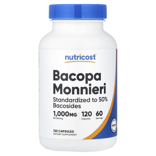Nutricost Bacopa Monnieri, 120 Capsules (500 mg per Capsule)