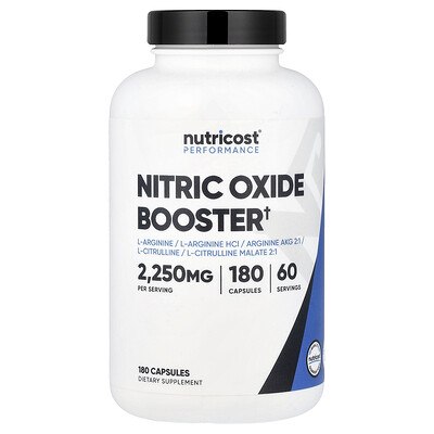 Product Image for Nutricost, Performance, Nitric Oxide Booster, 180 Capsules